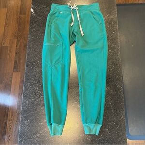Figs Hunter Green Jogger Scrub Pants XS